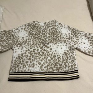 nanette lepore fuzzy sweater size XL